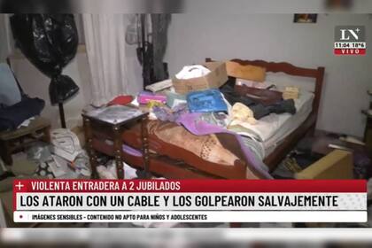 La casa del matrimonio fue destrozada (Foto captura LN+)
