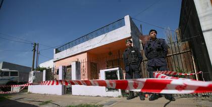 La casa donde se presume que estuvo secuestrada Candela