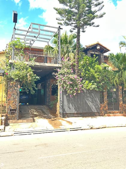 La casa donde tiene registrada una empresa Alejandro Calvete en Lambaré, cerca de Asunción (Paraguay)