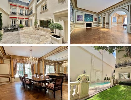 La casa donde vivió el conde y que se encuentra a la venta es una residencia de estilo francés completamente reciclada, con mármoles Portoro y Calacatta Oro, roble de Eslavonia, molduras doradas restauradas por artesanos del Teatro Colón, jardín diseñado por Horacio Wilder Larrea y pileta climatizada con desborde infinito