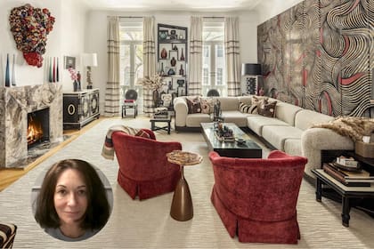 La casa en Manhattan fue sede de las famosas fiestas de Ghislaine Maxwell (Douglas Elliman) (Wikimedia Commons/Federal Bureau of Prisons)