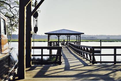 La casa incluso tiene un muelle privado