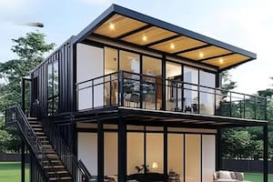 La casa prefabricada que se vende en Amazon: tiene dos pisos y es plegable