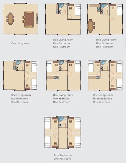La casa prefabricada de estilo rústico se puede configurar a medida (Amazon)