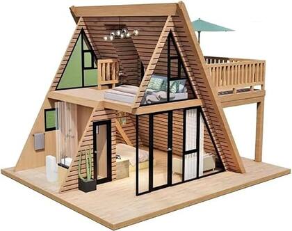 La casa prefabricada estilo tienda de acampar es personalizable y expandible (Amazon)
