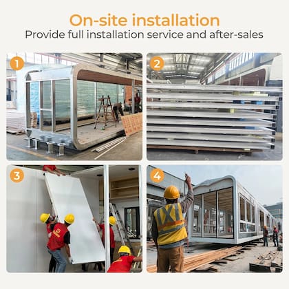 La casa prefabricada tipo cápsula cunta con una estructura resistente y ligera (Walmart)