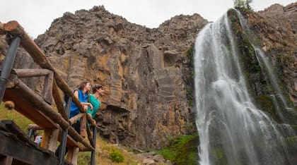 La cascada La Fragua, un salto de 40 metros de altura