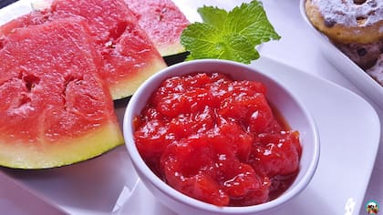 La cáscara de la sandía puede ser aprovechada para la elaboración de una mermelada