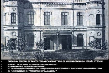 La casona donde vivió Carlos Thays