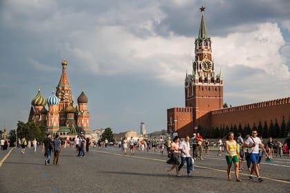 La Catedral de San Basilio en la Plaza Rusa de Moscú
