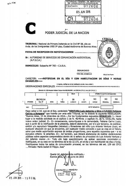 La cautelar distribuida a través del AFSCA