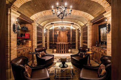 La cava con sus techos abovedados.
