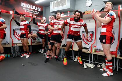 La celebración de Gloucester, luego del triunfo