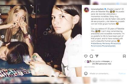 La celebración de Luisana Lopilato en Instagram (Foto Instagram @luisanalopilato)