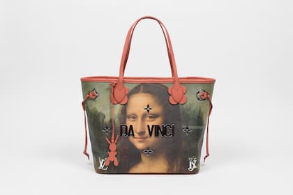 La célebre cartera de Louis Vuitton por Jeff Koons, con el retrato de la Mona Lisa