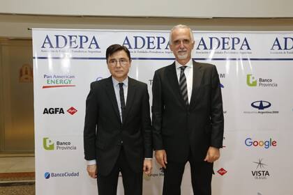 Jorge Fontevecchia de Editorial Pérfil y Carlos Jornet de La Voz del Interior