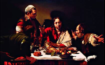 La cena de Emaús. Caravaggio, 1601