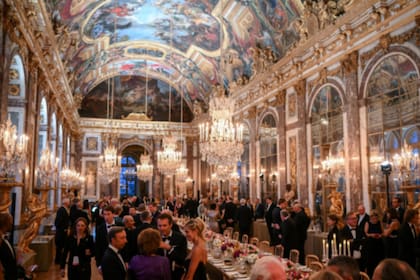 La cena se celebró en el Palacio de Versalles