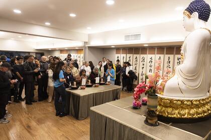 La ceremonia de bendición en el templo Budista Fo Guang Shan