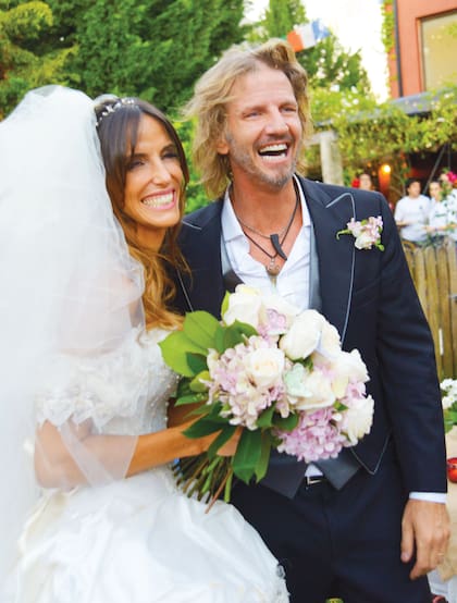 La ceremonia de casamiento de María Susini y Facundo Arana en su casa de Tigren en diciembre de 2012