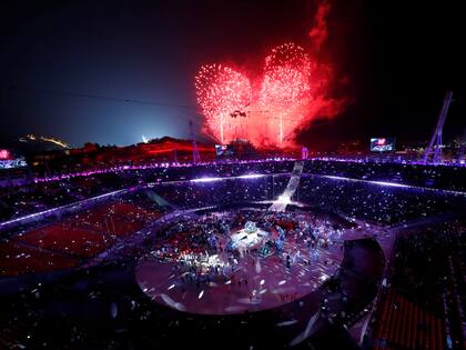La ceremonia de clausura de los Juegos Olímpicos de invierno en Pyeongchang