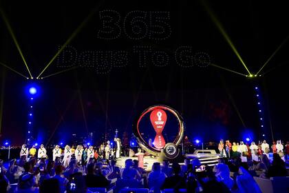 La ceremonia de la inauguración del reloj con la cuenta regresiva se hizo en el pintoresco muelle de Corniche, en Doha