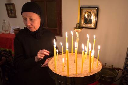La ceremonia de la Pascua en la iglesia ortodoxa rusa