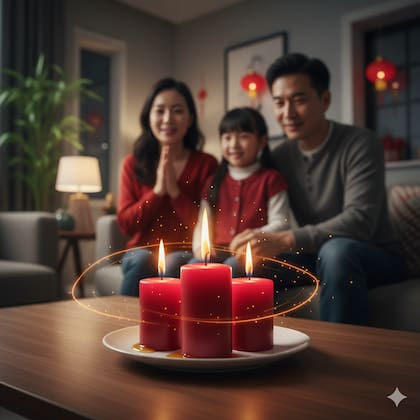 La ceremonia de las "Luces Rojas" en el Año Nuevo Chino 2026