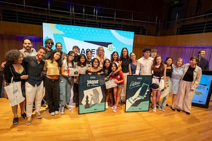 La ceremonia de premiación de los ganadores