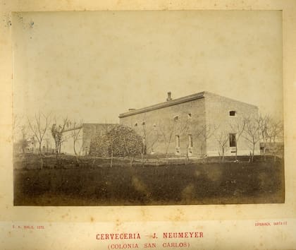La cervecería de Neumeyer en sus primeros años.