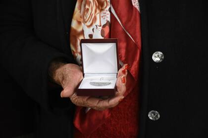 La chapa identificatoria del soldado Ramón Omar Palavecino