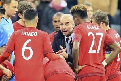 La charla de Guardiola en el descanso