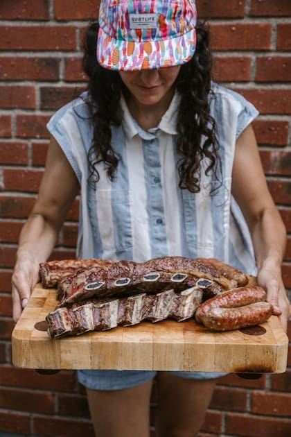 La chef cuenta que "ama" la carne, que le gusta dedicarle tiempo a cocinarla.