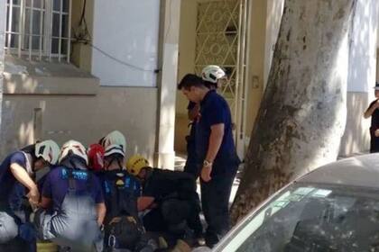 La chica cayó de una altura de 8 metros