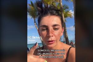 La chica dio detalles de lo que le tocó vivir junto a un grupo de argentinos. Fuente: TikTok