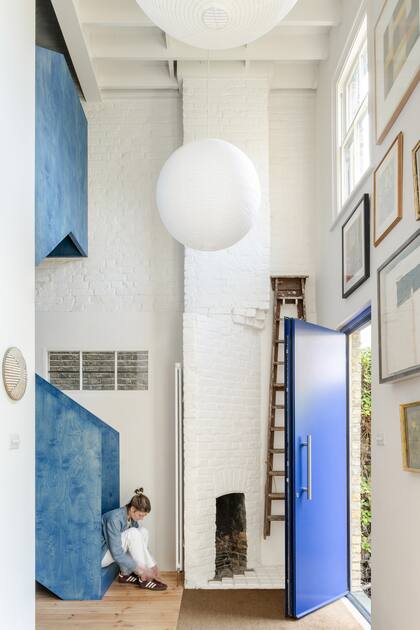 La chimenea en espiral es uno de los detalles originales que se mantinen.