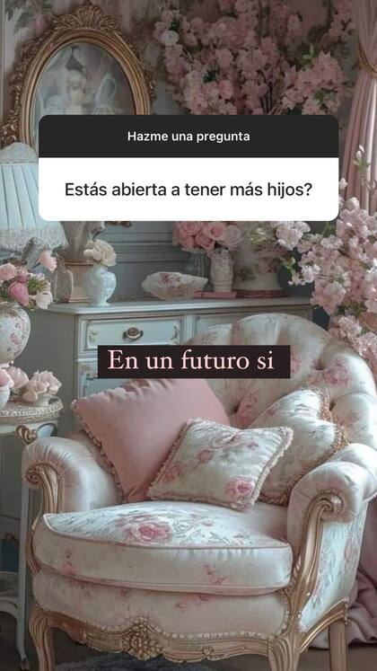 La China contó que le gustaría volver a ser madre