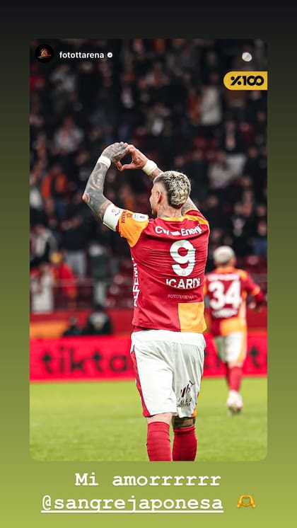 La China mostró su amor por Icardi en las redes sociales (Foto: @sangrejaponesa)