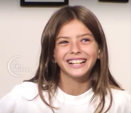 La China Suárez a los 11 años en el casting para integrar el elenco de Rincón de luz