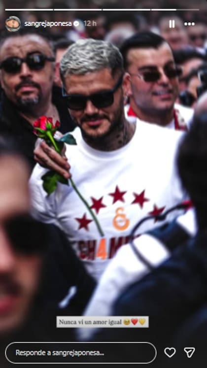 La China Suárez celebró el reconocimiento que le dieron a Icardi (Foto: Instagram @sangrejaponesa)