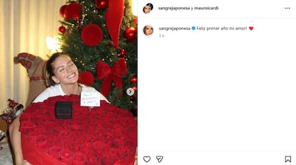 La China Suárez celebró su primer año con Mauro Icardi