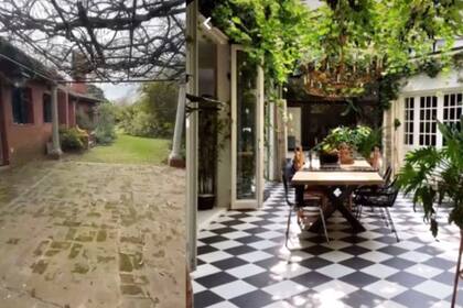 La China Suárez compartió una foto actual y la referencia de cómo quedará a futuro la galería de su nueva casa