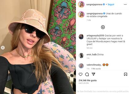 La China Suárez compartió una serie de fotos en su perfil