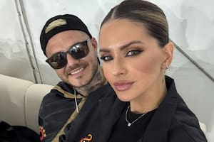 La China Suárez con Icardi en los nuevos festejos en Turquía por el título con Galatasaray