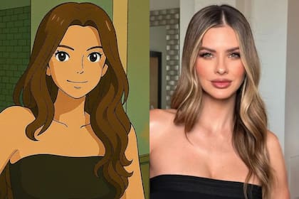 La China Suárez en animé