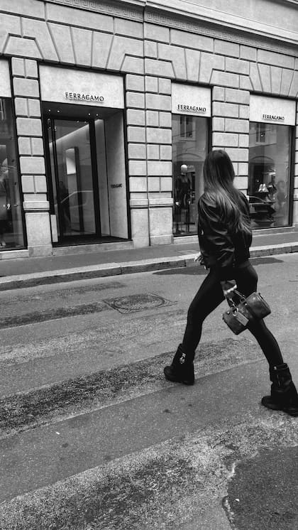 La China Suárez en Milán (Foto: Instagram @sangrejaponesa)