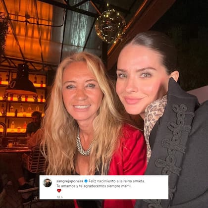 La China Suárez posó junto a su mamá y el parecido entre ambas revolucionó a sus seguidores