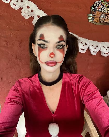 La China Suárez se disfrazó del payaso de It (Foto: Instagram/@sangrejaponesa)