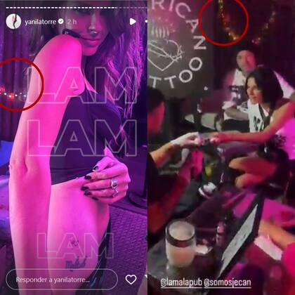 La China Suárez, Sebastían Ortega y Valentina Zenere se tatuaron en el mismo evento