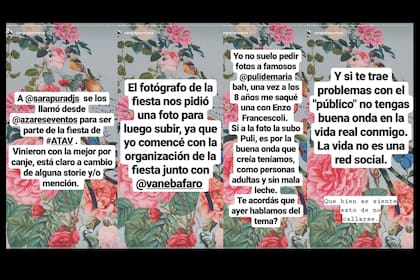 La China Suárez usó sus redes para responderle a Puli de María